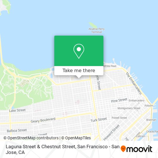 Mapa de Laguna Street & Chestnut Street