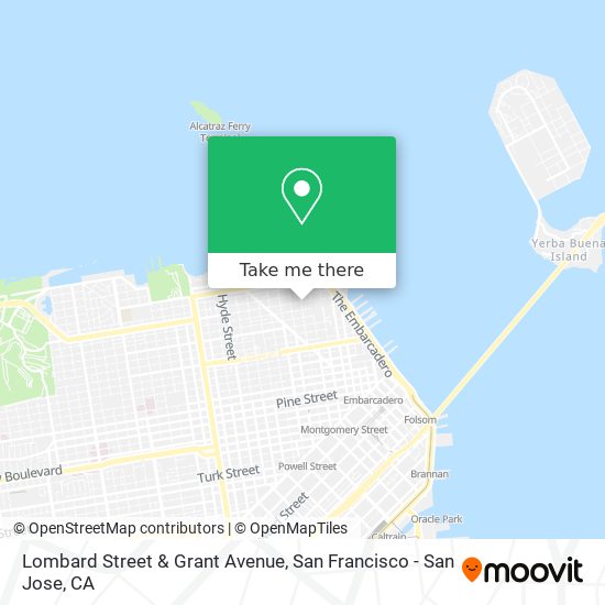 Mapa de Lombard Street & Grant Avenue