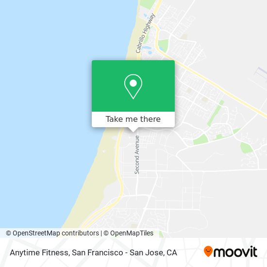 Mapa de Anytime Fitness