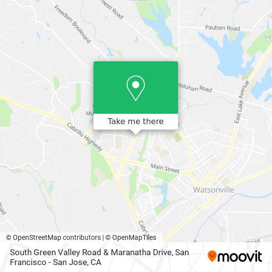 South Green Valley Road & Maranatha Drive map