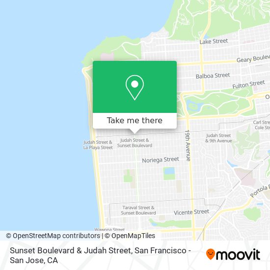 Mapa de Sunset Boulevard & Judah Street