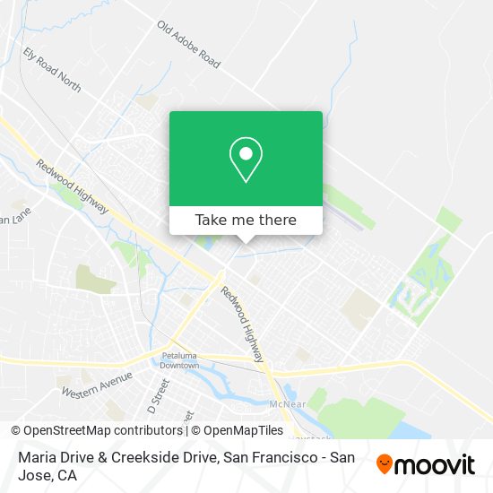 Mapa de Maria Drive & Creekside Drive