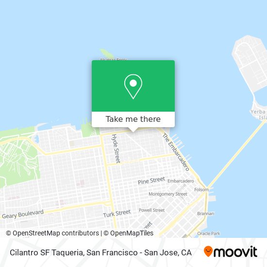 Cilantro SF Taqueria map