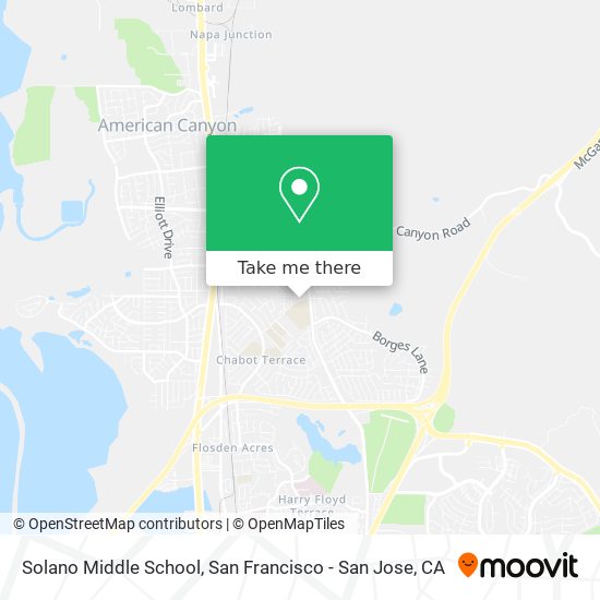 Mapa de Solano Middle School