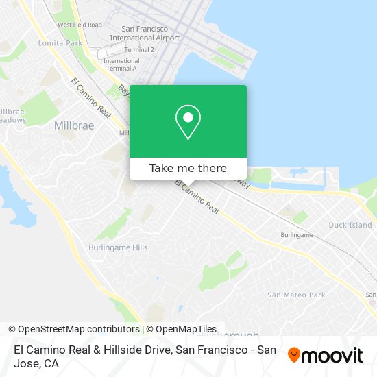 Mapa de El Camino Real & Hillside Drive
