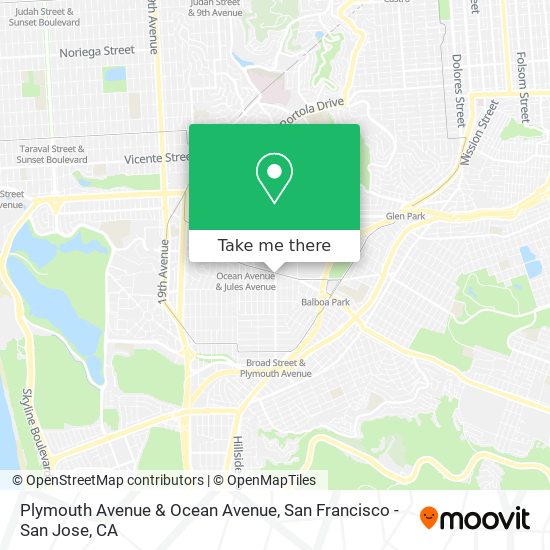 Mapa de Plymouth Avenue & Ocean Avenue