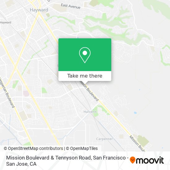 Mapa de Mission Boulevard & Tennyson Road