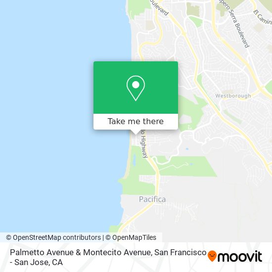 Palmetto Avenue & Montecito Avenue map