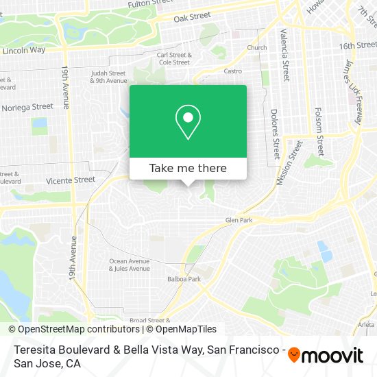 Mapa de Teresita Boulevard & Bella Vista Way