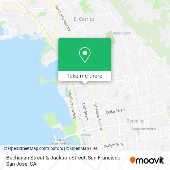 Mapa de Buchanan Street & Jackson Street