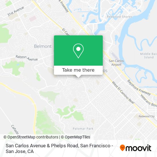 Mapa de San Carlos Avenue & Phelps Road