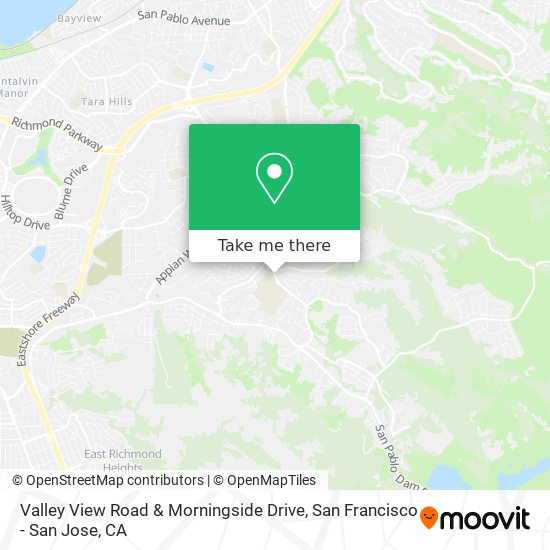 Valley View Road & Morningside Drive map