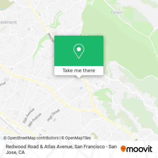 Redwood Road & Atlas Avenue map