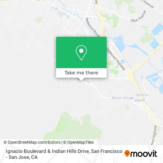 Ignacio Boulevard & Indian Hills Drive map