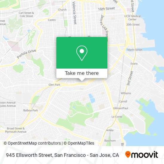 Mapa de 945 Ellsworth Street