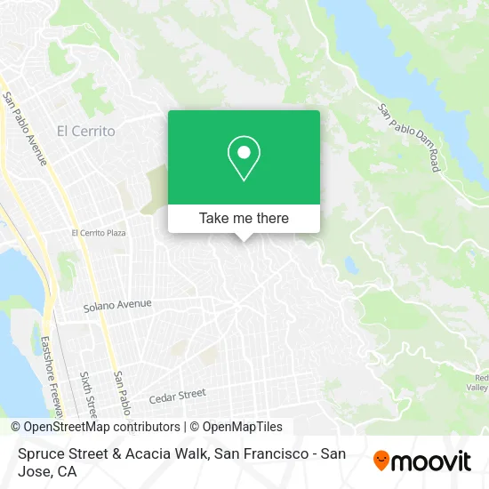 Mapa de Spruce Street & Acacia Walk