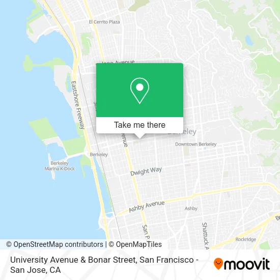 Mapa de University Avenue & Bonar Street