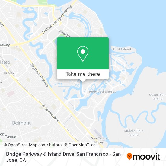 Mapa de Bridge Parkway & Island Drive