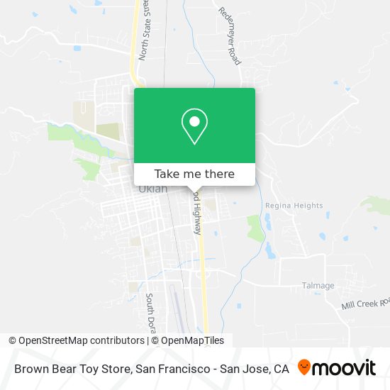 Brown Bear Toy Store map