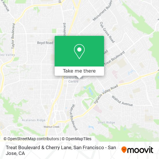Treat Boulevard & Cherry Lane map