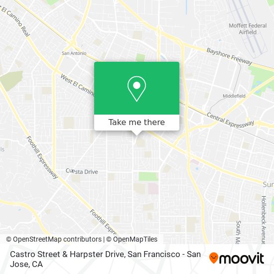 Mapa de Castro Street & Harpster Drive
