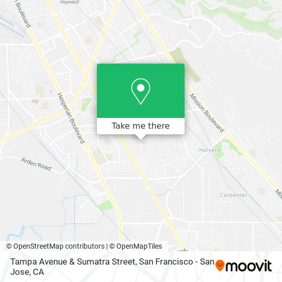 Mapa de Tampa Avenue & Sumatra Street