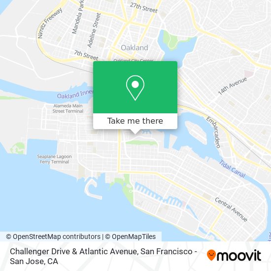Challenger Drive & Atlantic Avenue map