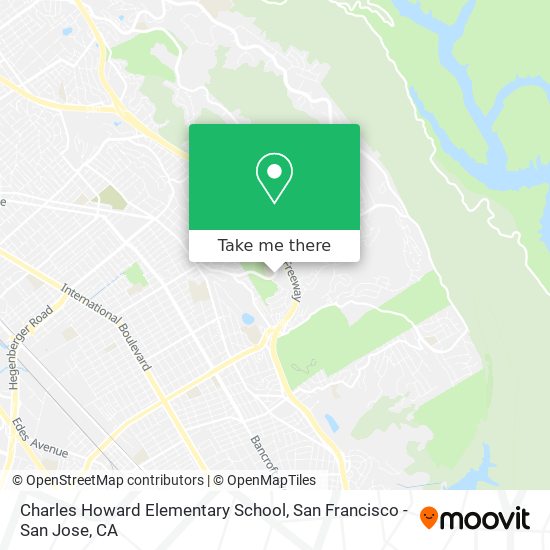 Charles Howard Elementary School map