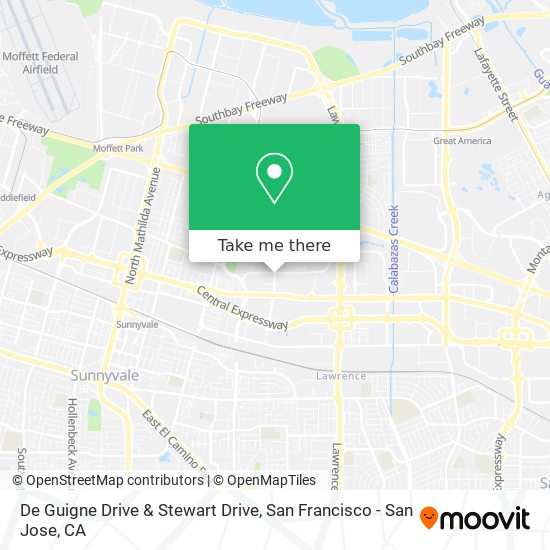 De Guigne Drive & Stewart Drive map