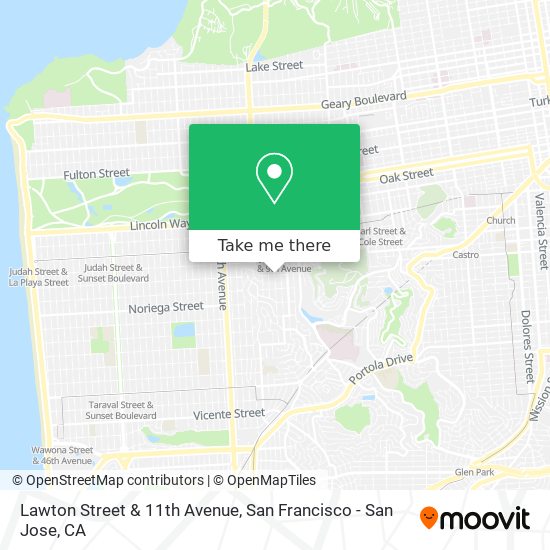 Mapa de Lawton Street & 11th Avenue