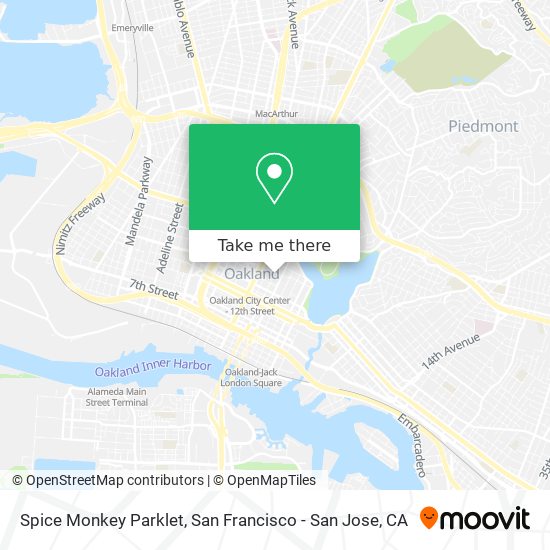 Mapa de Spice Monkey Parklet