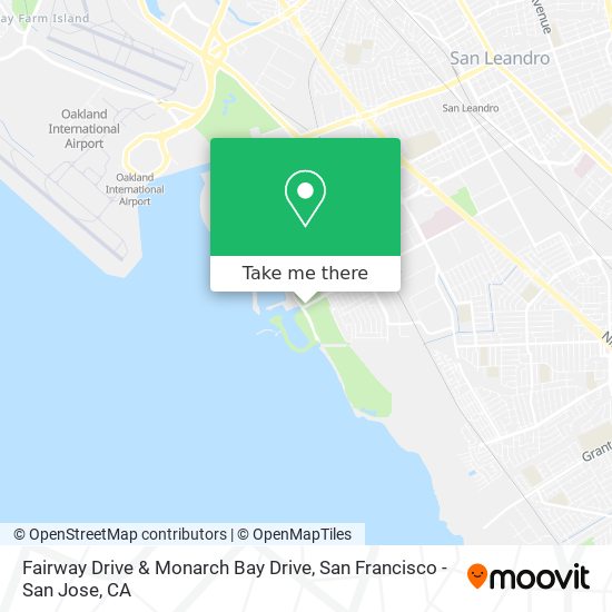 Fairway Drive & Monarch Bay Drive map