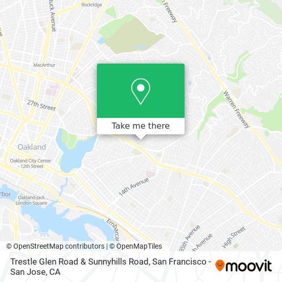 Mapa de Trestle Glen Road & Sunnyhills Road