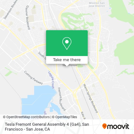 Mapa de Tesla Fremont General Assembly 4 (Ga4)