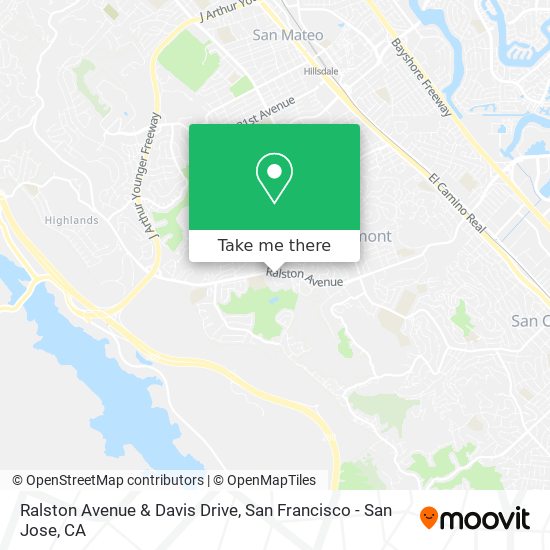 Mapa de Ralston Avenue & Davis Drive