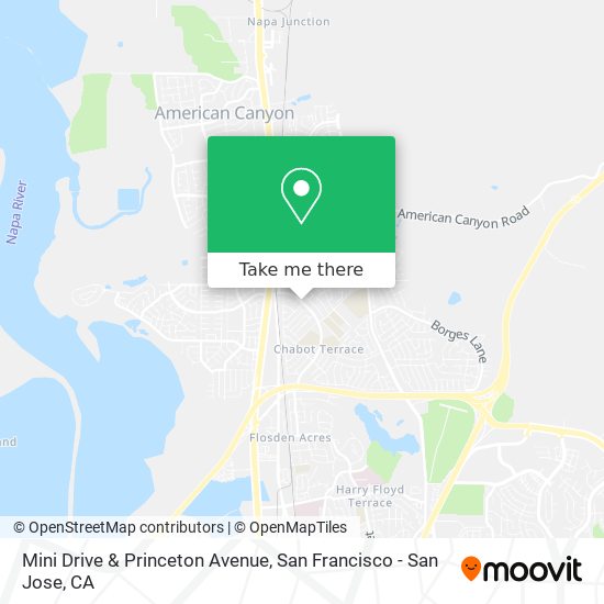 Mapa de Mini Drive & Princeton Avenue