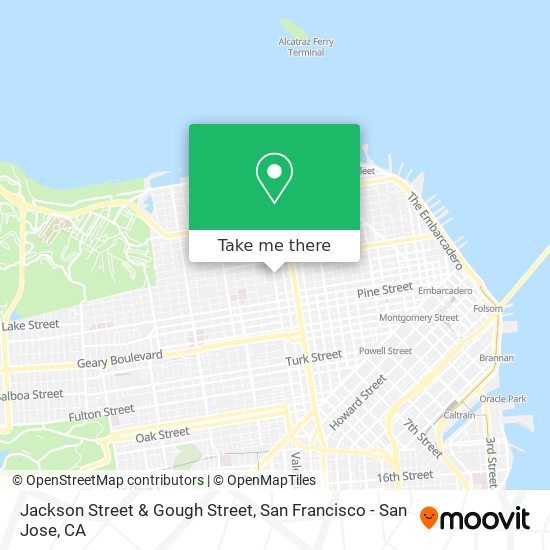 Jackson Street & Gough Street map
