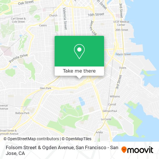 Folsom Street & Ogden Avenue map