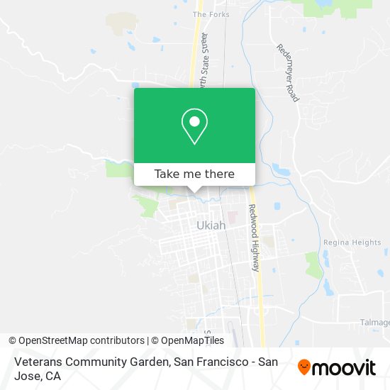 Mapa de Veterans Community Garden