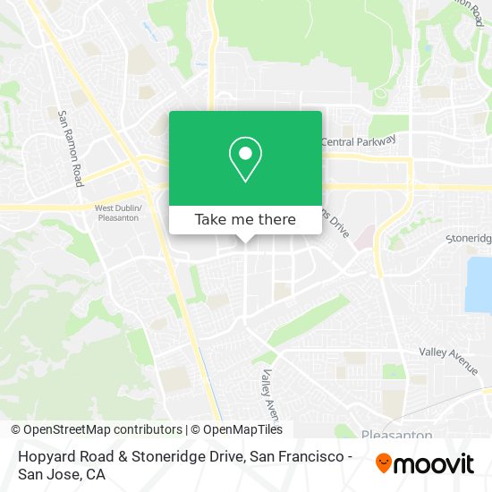 Mapa de Hopyard Road & Stoneridge Drive