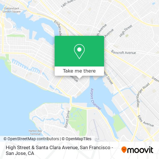 High Street & Santa Clara Avenue map