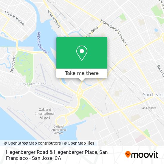 Mapa de Hegenberger Road & Hegenberger Place