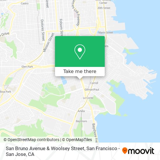 Mapa de San Bruno Avenue & Woolsey Street