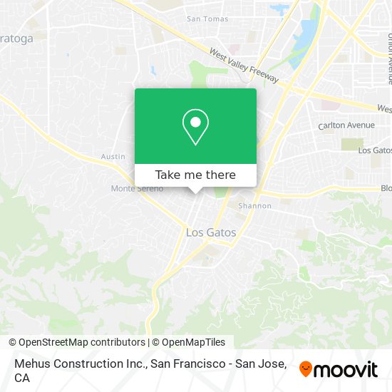 Mehus Construction Inc. map