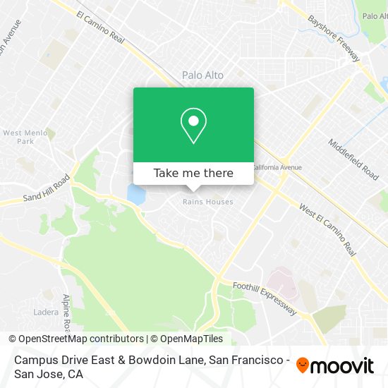 Campus Drive East & Bowdoin Lane map