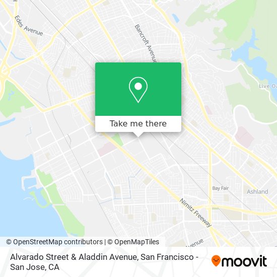 Alvarado Street & Aladdin Avenue map