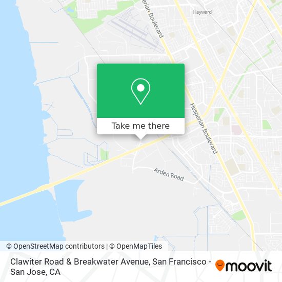 Clawiter Road & Breakwater Avenue map