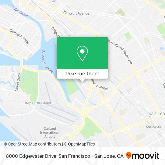 Mapa de 8000 Edgewater Drive