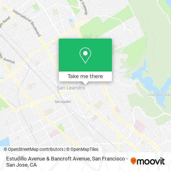 Estudillo Avenue & Bancroft Avenue map