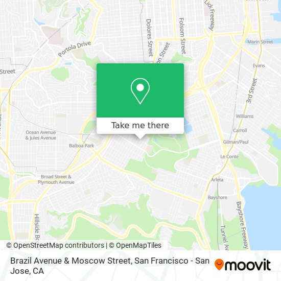Brazil Avenue & Moscow Street map